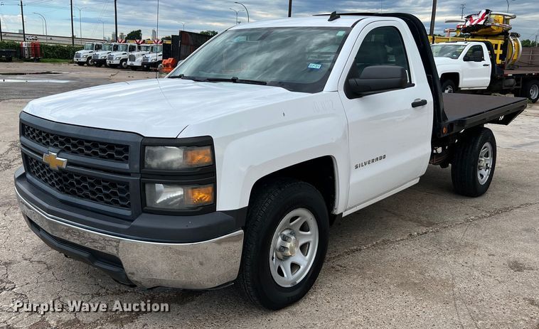 image for item DQ1955 2014 Chevrolet Silverado 1500  flatbed pickup truck