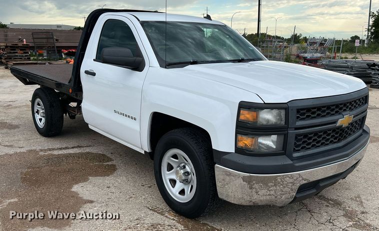 image for item DQ1955 2014 Chevrolet Silverado 1500  flatbed pickup truck
