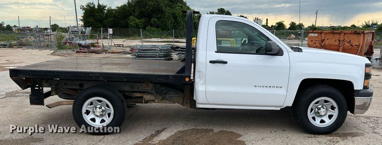 image for item DQ1955 2014 Chevrolet Silverado 1500  flatbed pickup truck