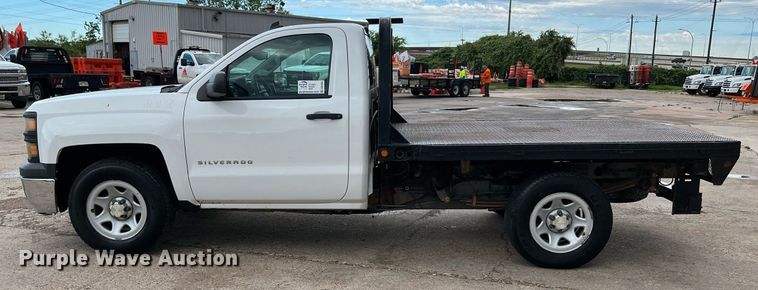 image for item DQ1955 2014 Chevrolet Silverado 1500  flatbed pickup truck
