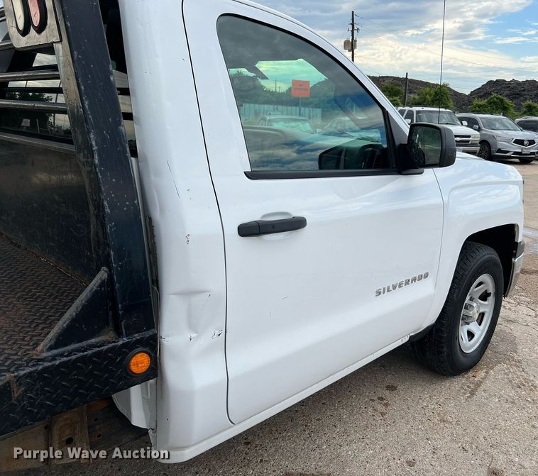 image for item DQ1955 2014 Chevrolet Silverado 1500  flatbed pickup truck