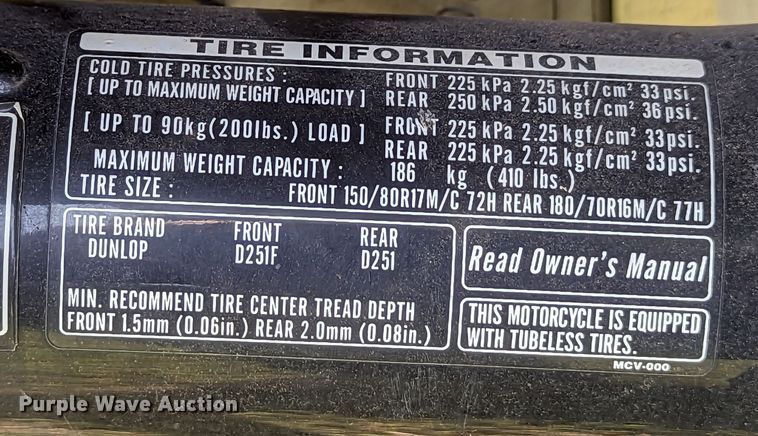 image for item DR6962 2003 Honda VTX1800R  motorcycle