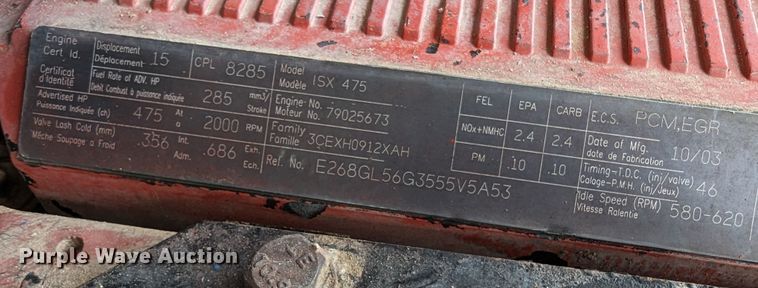 image for item DR6963 2003 Cummins ISX 475