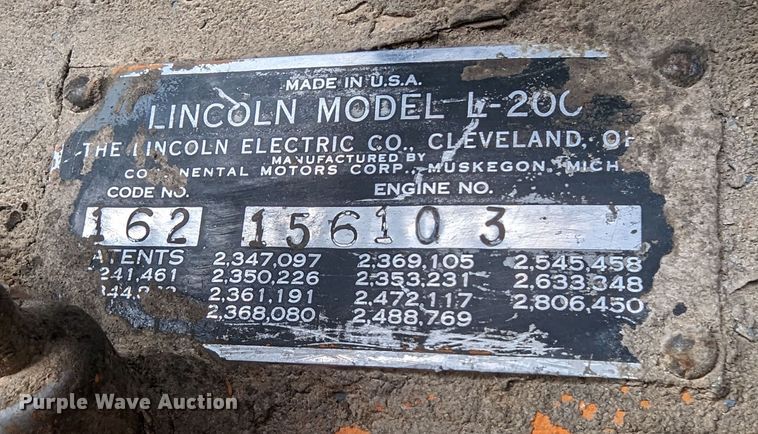 image for item DR6964 Lincoln SA-200  welder/generator