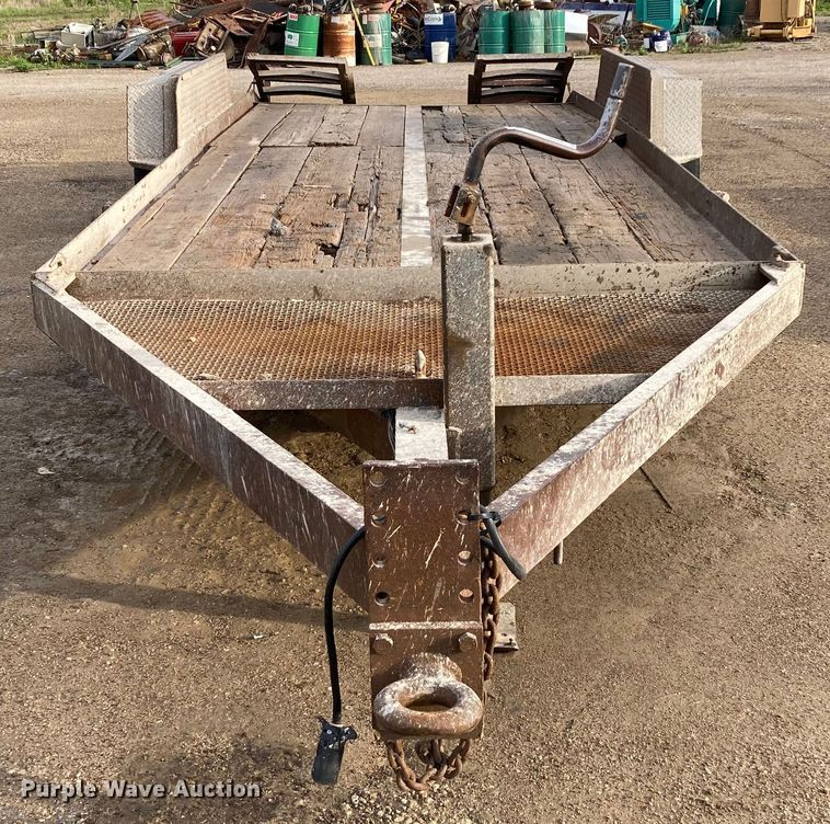 image for item HN9866 1995 Shop built  equipment trailer