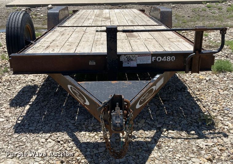 image for item HN9879 2016 Quality Trailer  tilt deck utility trailer