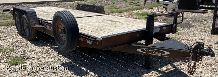 image for item HN9879 2016 Quality Trailer  tilt deck utility trailer