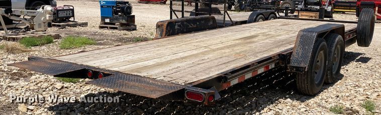 image for item HN9879 2016 Quality Trailer  tilt deck utility trailer