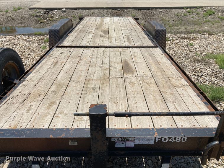 image for item HN9879 2016 Quality Trailer  tilt deck utility trailer