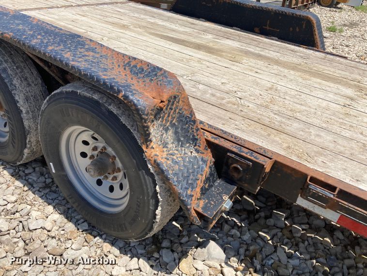 image for item HN9879 2016 Quality Trailer  tilt deck utility trailer