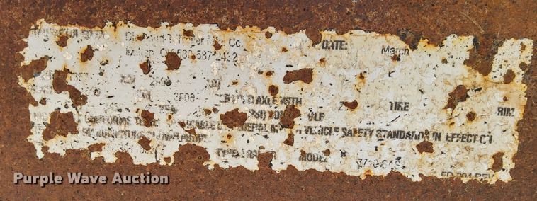 image for item HN9881 2008 Diamond T 7710  utility trailer