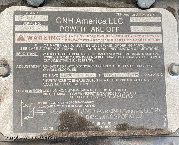 image for item HN9906 New Holland SE85  irrigation power unit