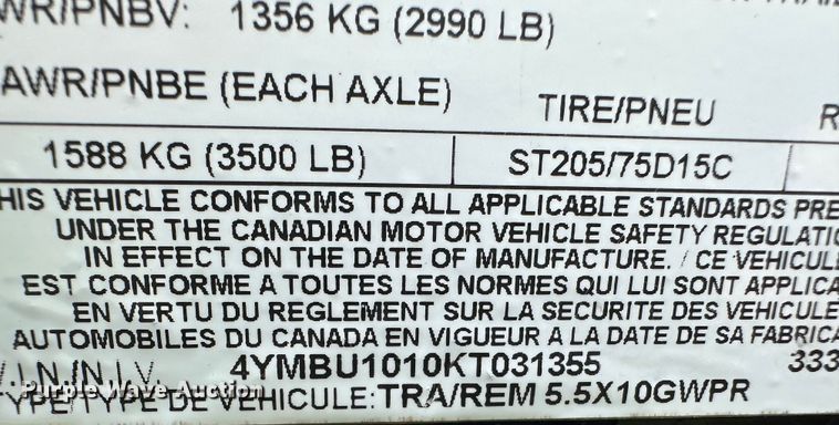 image for item JC9978 2019 Carry-On  utility trailer