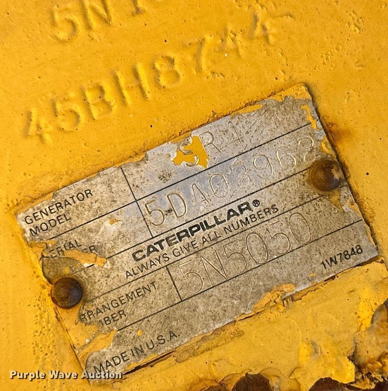 image for item JJ9924 Caterpillar SR4  generator