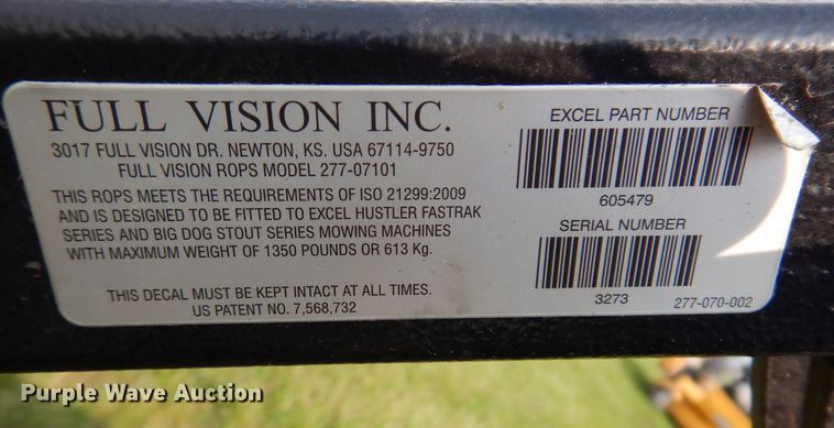 image for item JO9150 2019 Hustler FasTrak  ZTR lawn mower
