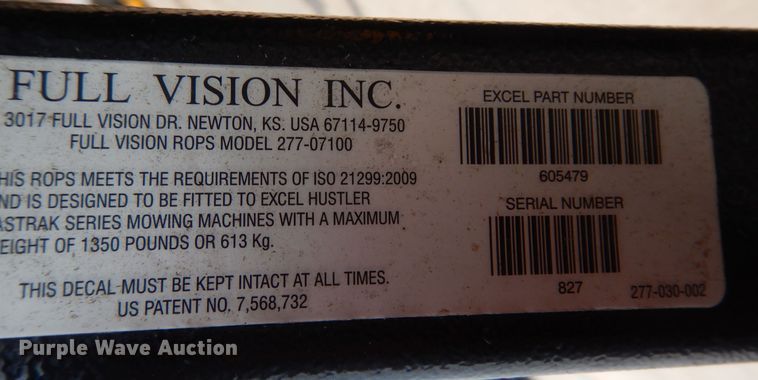 image for item JO9151 2014 Hustler FasTrak  ZTR lawn mower