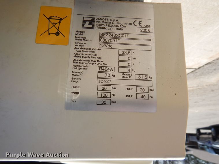 image for item KU9992 2008 Zanotti FZ248  AC unit