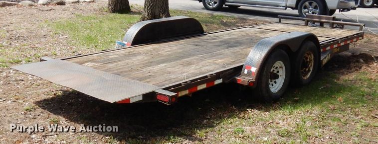 image for item KU9993 2011 Doolittle  tilt deck equipment trailer