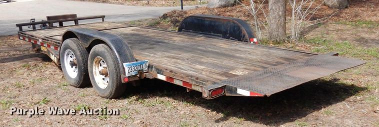 image for item KU9993 2011 Doolittle  tilt deck equipment trailer