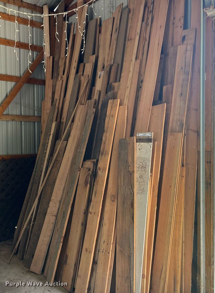 image for item LA9976 Approximately 60 pieces of lumber