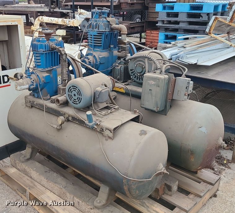image for item LE9092 (2) Quincy air compressors