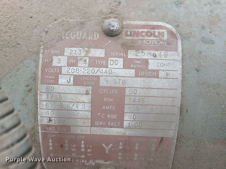 image for item LE9092 (2) Quincy air compressors