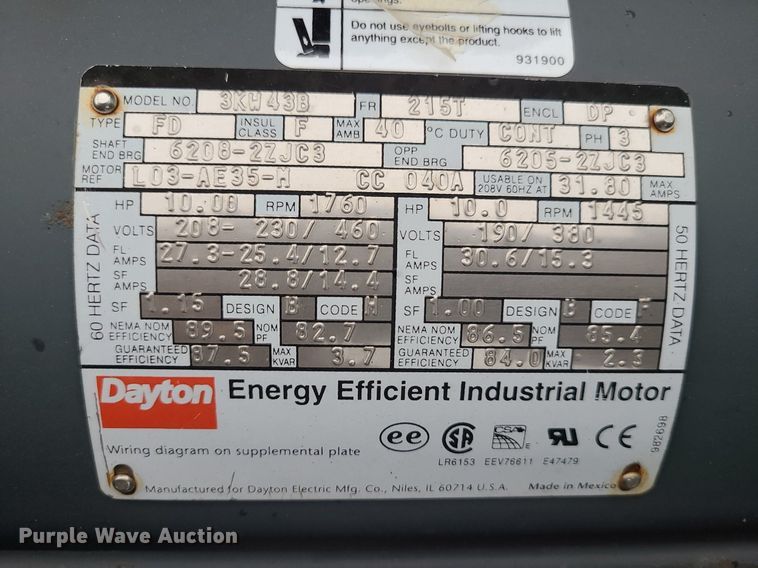 image for item LE9094 Ingersoll Rand 7100  air compressor