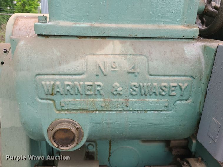 image for item LE9104 Warner & Swasey No. 4  lathe