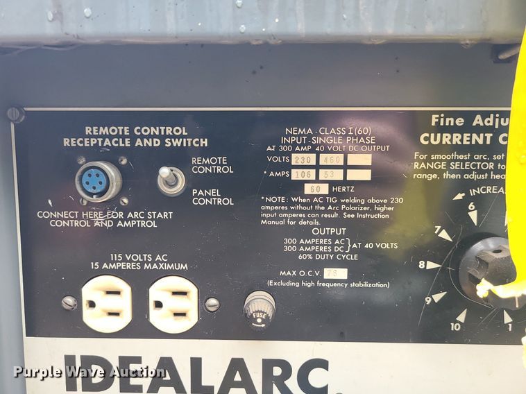 image for item LE9105 Lincoln Idealarc TIG-300/300  welder