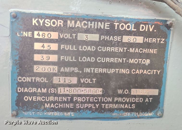 image for item LE9114 Kysor  saw