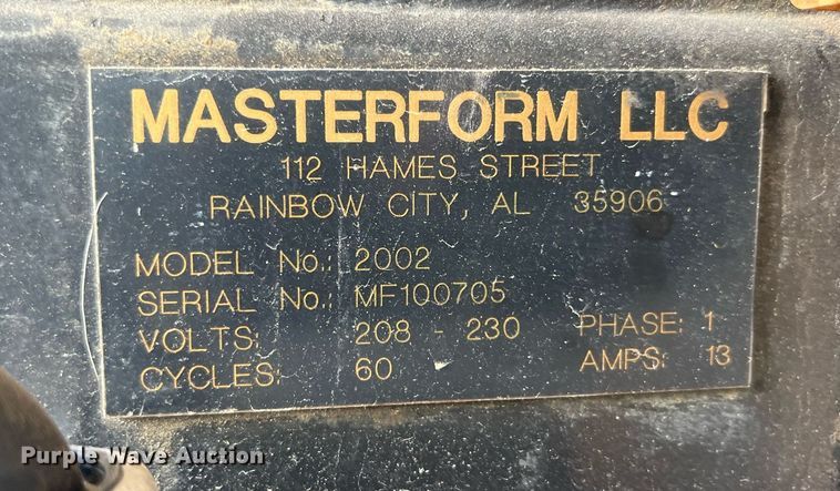 image for item LG9124 Masterson  cold form ribbed panel roll former