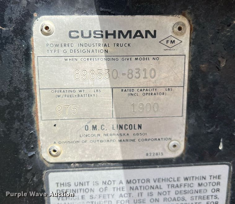 image for item LG9138 (2) Cushman golf carts