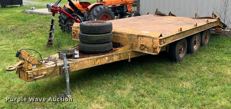 image for item LG9180 Shop built  equipment trailer