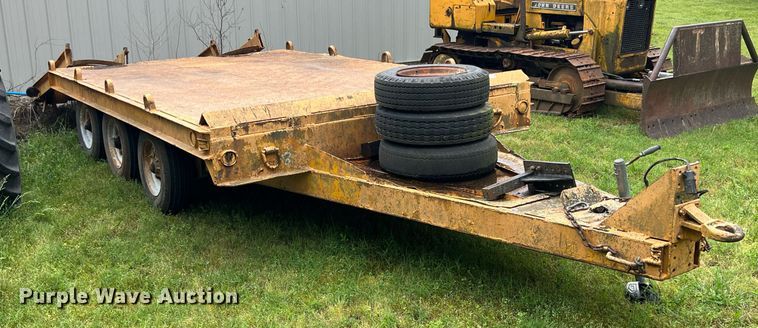 image for item LG9180 Shop built  equipment trailer