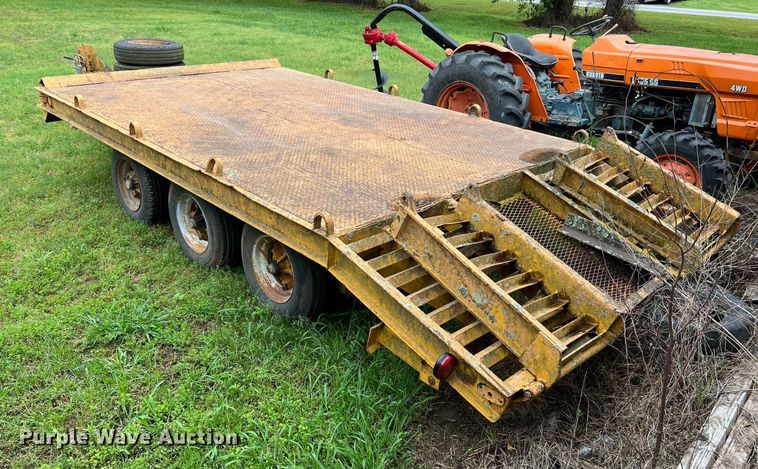 image for item LG9180 Shop built  equipment trailer