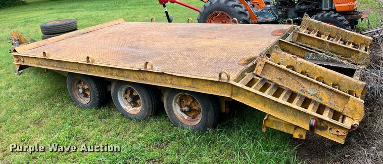 image for item LG9180 Shop built  equipment trailer