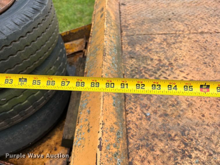 image for item LG9180 Shop built  equipment trailer