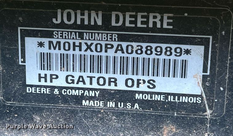 image for item LG9235 John Deere Gator  utility vehicle