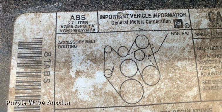 image for item LH9636 1997 Chevrolet Cheyenne 1500  pickup truck