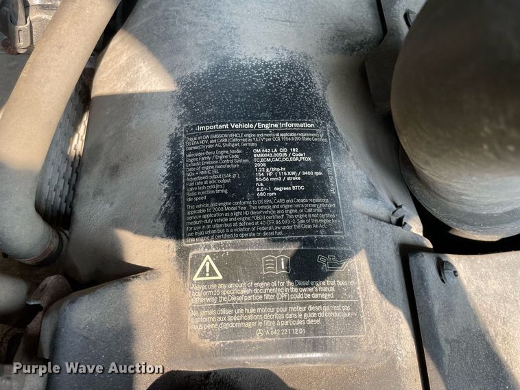 image for item LJ9714 2008 Freightliner Sprinter 2500  van