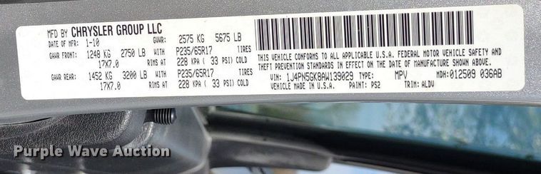 image for item LL9062 2010 Jeep Liberty Limited  SUV