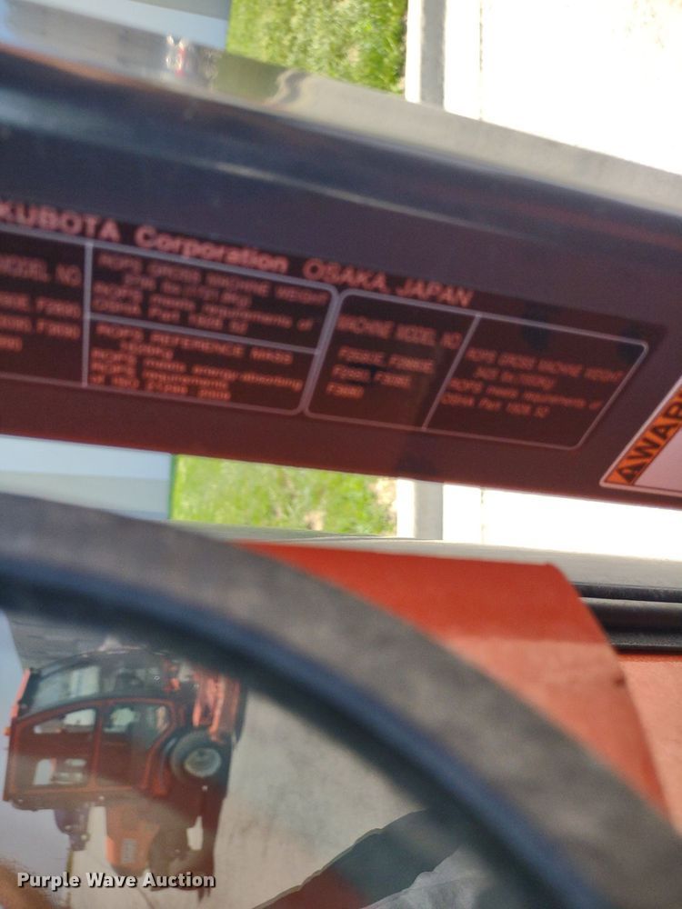 image for item LL9169 2020 Kubota F3990  lawn mower