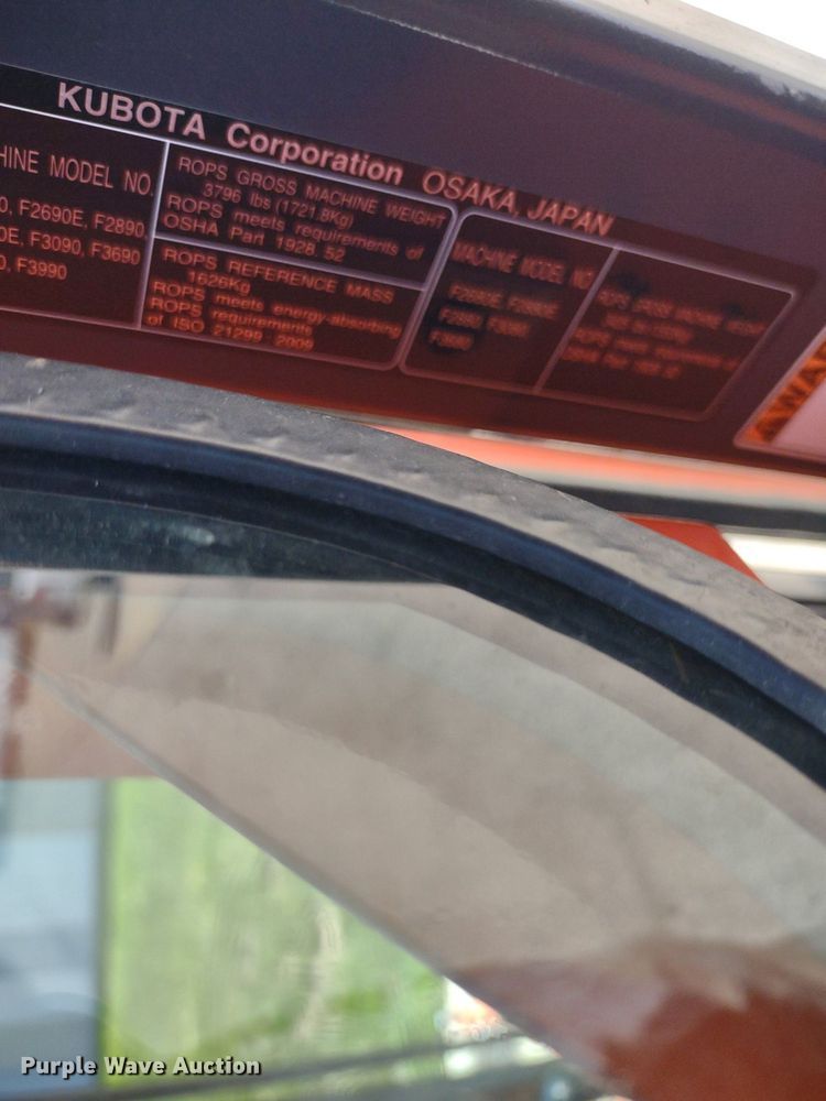 image for item LL9170 2019 Kubota F3990  lawn mower