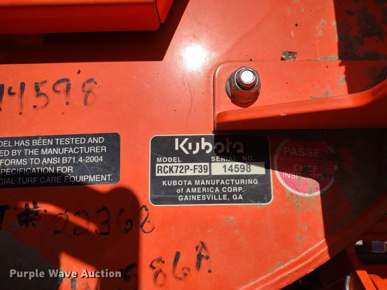 image for item LL9171 2020 Kubota F3990  lawn mower