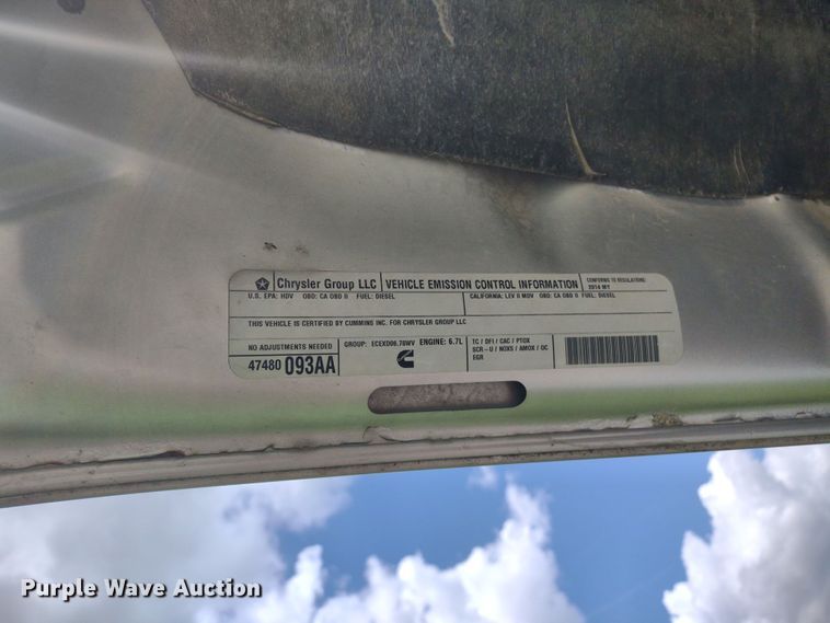 image for item LL9185 2014 Dodge Ram 3500HD  Crew Cab pickup truck