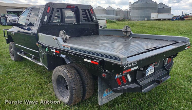 image for item LL9186 2009 Dodge Ram 3500HD  Quad Cab bale bed pickup truck