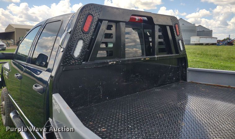 image for item LL9186 2009 Dodge Ram 3500HD  Quad Cab bale bed pickup truck