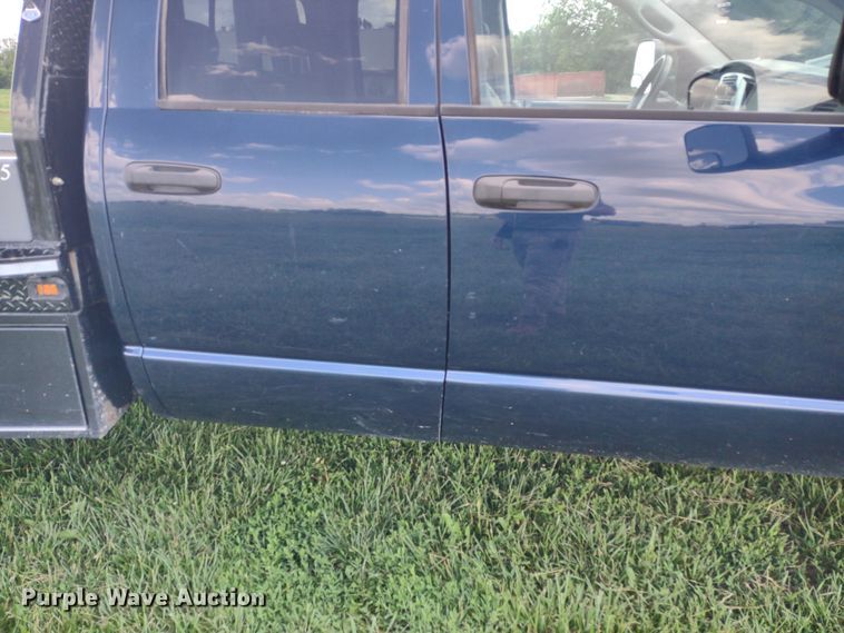 image for item LL9186 2009 Dodge Ram 3500HD  Quad Cab bale bed pickup truck