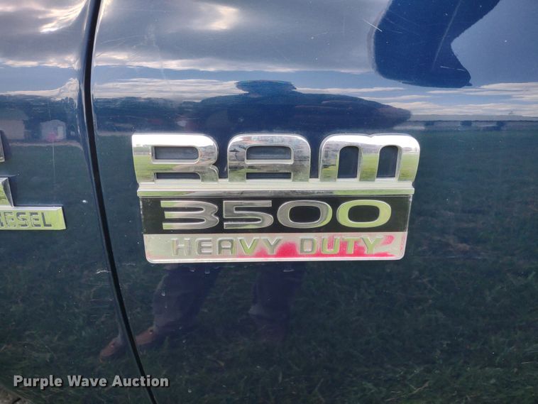 image for item LL9186 2009 Dodge Ram 3500HD  Quad Cab bale bed pickup truck