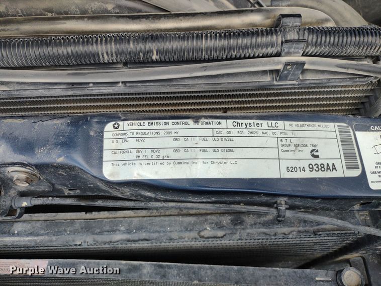 image for item LL9186 2009 Dodge Ram 3500HD  Quad Cab bale bed pickup truck